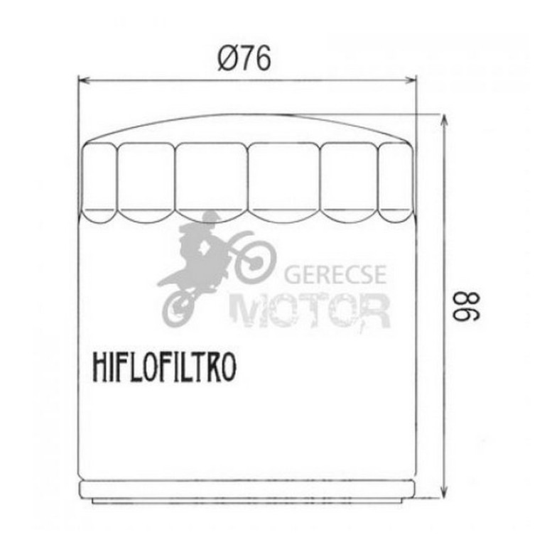 Olajszűrő HIFLOFILTRO HF174C