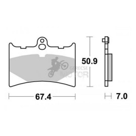Fékbetét AP Racing LMP201 ST