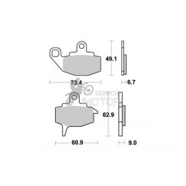 Fékbetét AP Racing LMP202 ST