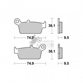 Fékbetét AP Racing LMP204 ORR