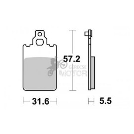 Fékbetét AP Racing LMP207 ST