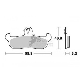 Fékbetét AP Racing LMP208 ORR