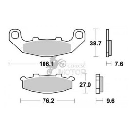 Fékbetét AP Racing LMP215 SR