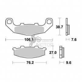 Fékbetét AP Racing LMP215 ST