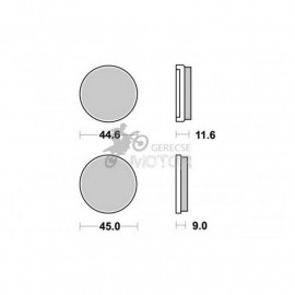 Fékbetét AP Racing LMP217 ST