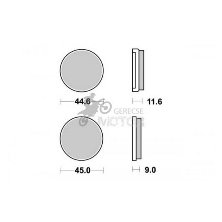 Fékbetét AP Racing LMP217 ST