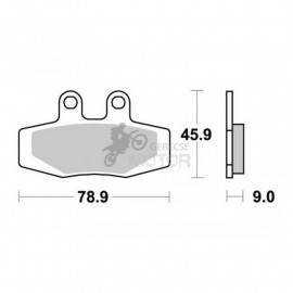 Fékbetét AP Racing LMP221 ST