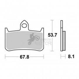 Fékbetét AP Racing LMP222 CRR
