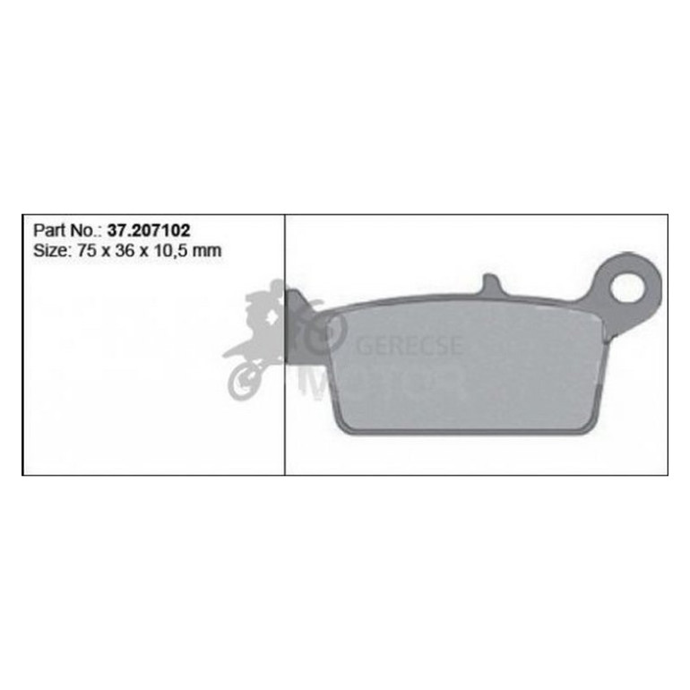Fékbetét hátsó PROX 37.207102