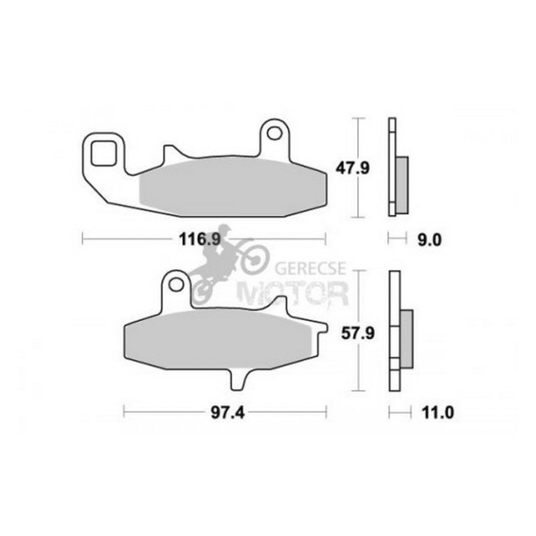 Fékbetét AP Racing LMP226 SF
