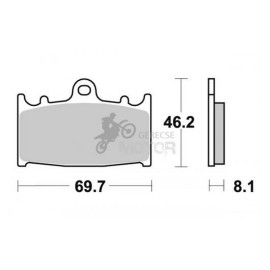 Fékbetét AP Racing LMP231 SRR