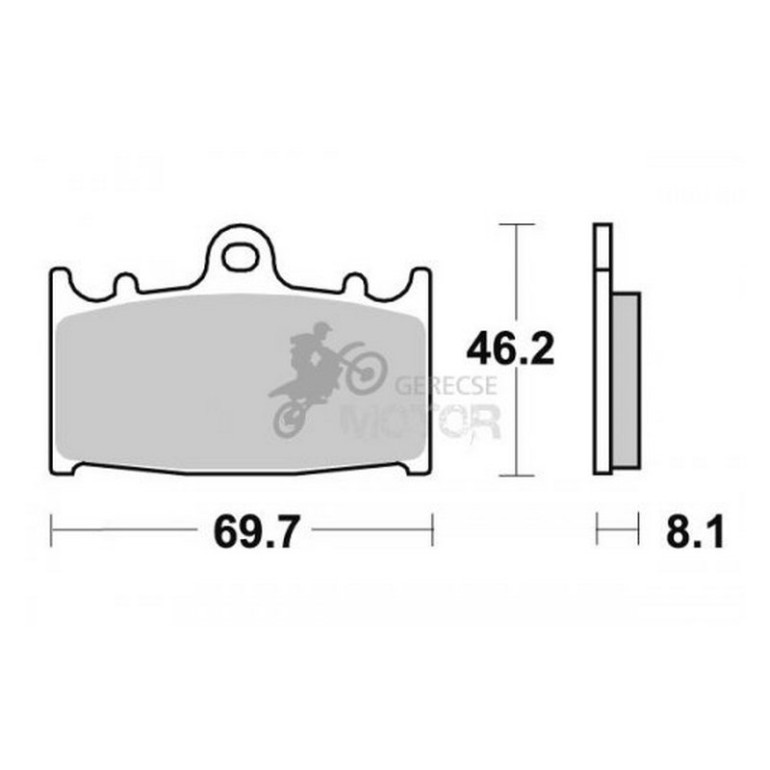 Fékbetét AP Racing LMP231 ST