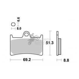Fékbetét AP Racing LMP234 SM