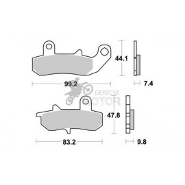 Fékbetét AP Racing LMP235 SR