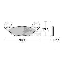 Fékbetét AP Racing LMP242 ST