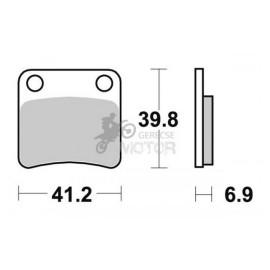 Fékbetét AP Racing LMP243 ST