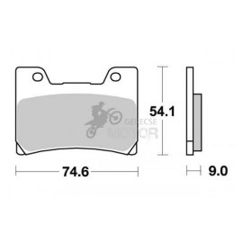 Fékbetét AP Racing LMP245 SF
