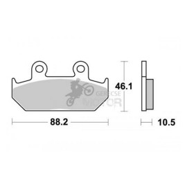 Fékbetét AP Racing LMP247 ST