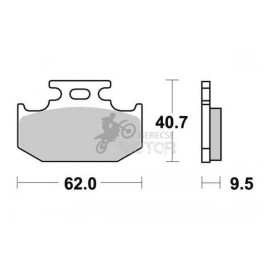 Fékbetét AP Racing LMP248 ST