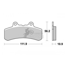 Fékbetét AP Racing LMP258 ST