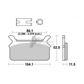 Fékbetét AP Racing LMP268 ST