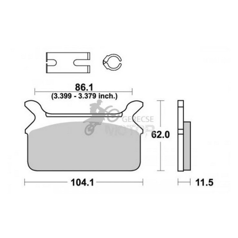 Fékbetét AP Racing LMP268 ST