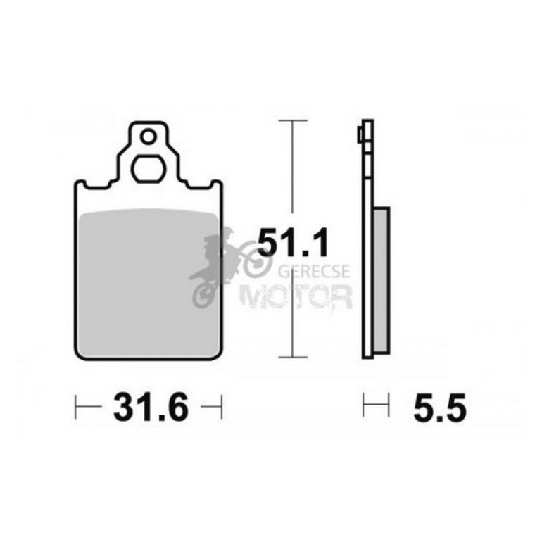 Fékbetét AP Racing LMP280 ST