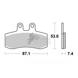 Fékbetét AP Racing LMP281 ST