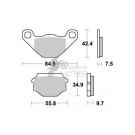 Fékbetét AP Racing LMP284 ST