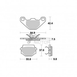 Fékbetét AP Racing LMP292 OR