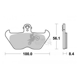 Fékbetét AP Racing LMP303 ST