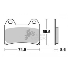 Fékbetét AP Racing LMP306 CRR