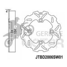 Féktárcsa Hátsó JT