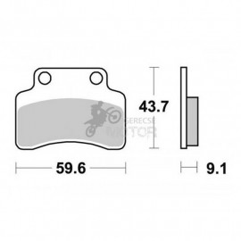 Fékbetét AP Racing LMP323 ST