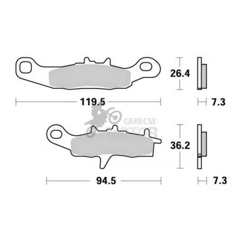 Fékbetét AP Racing LMP326 OR