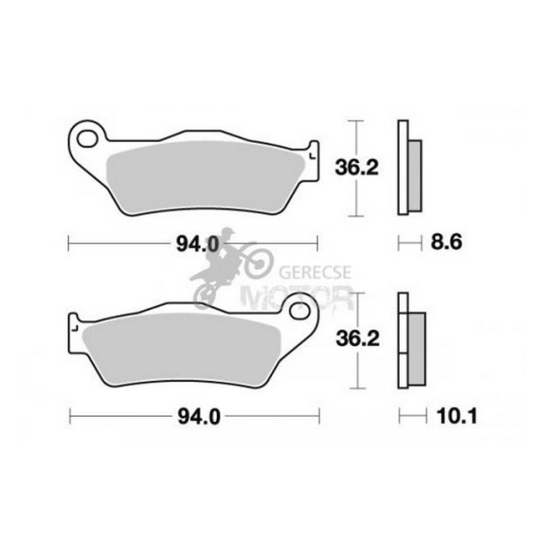 Fékbetét AP Racing LMP342 SR