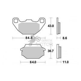 Fékbetét AP Racing LMP349 SM