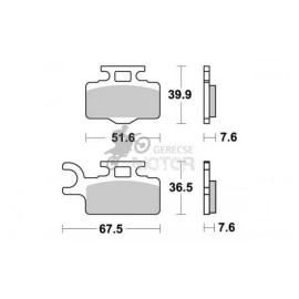 Fékbetét AP Racing LMP352 OR