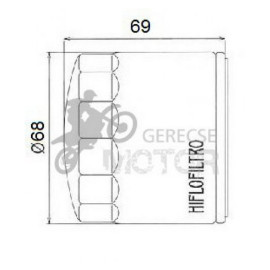 Olajszűrő HIFLOFILTRO HF682