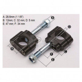 Kormányátalakító adapter 28.6mm Renthal