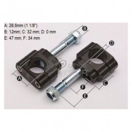 Kormányátalakító adapter 28.6mm Renthal