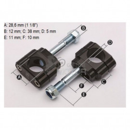 Kormányátalakító adapter 28.6mm Renthal