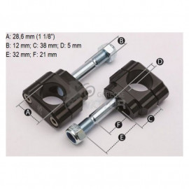 Kormányátalakító adapter 28.6mm Renthal