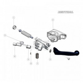 Alkatrész LV-112, LV-114 szetthez Renthal LV-124-BK