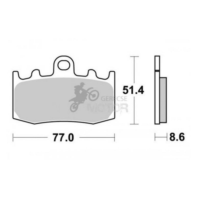 Fékbetét AP Racing LMP396 ST