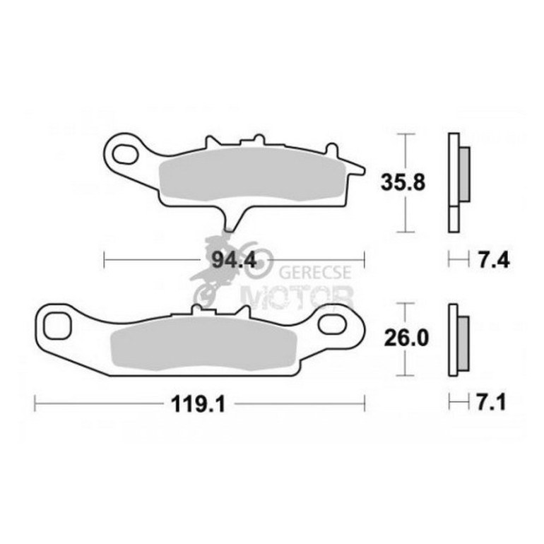 Fékbetét AP Racing LMP398 ORR