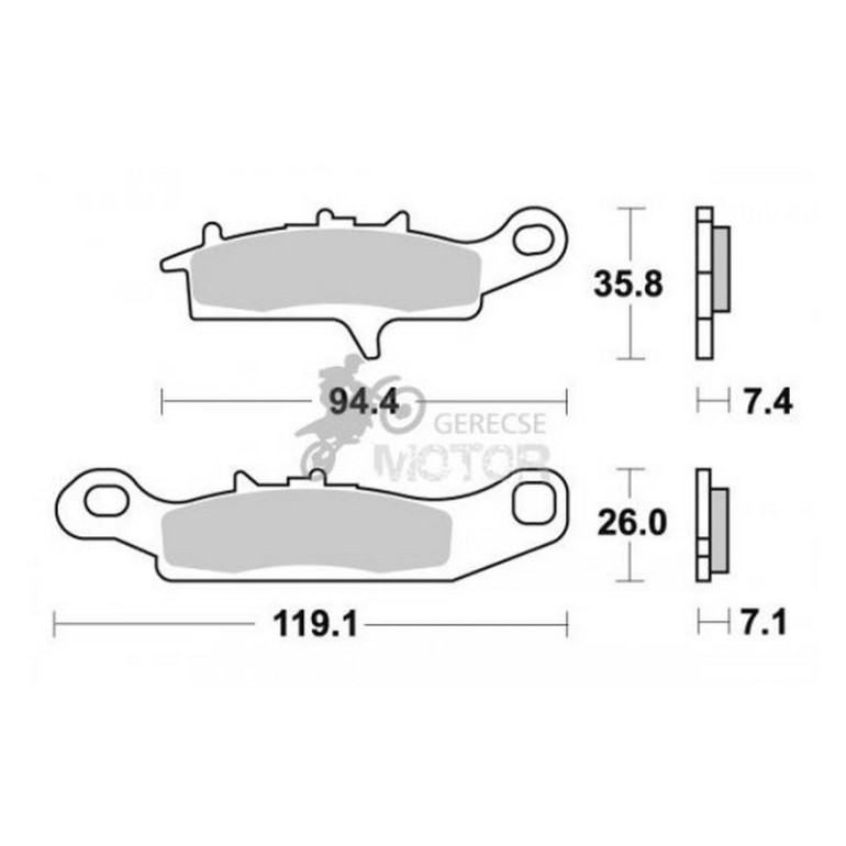 Fékbetét AP Racing LMP401 OR
