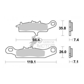 Fékbetét AP Racing LMP401 ORR
