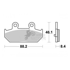 Fékbetét AP Racing LMP404 SM