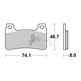 Fékbetét AP Racing LMP409 TRR